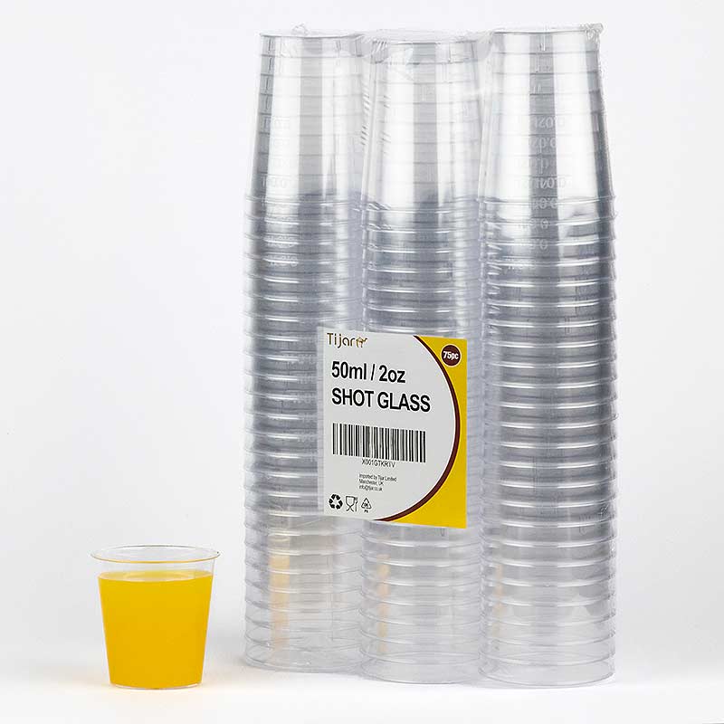 Amazon product photography in Manchester by Brandwin Digital - example image of plastic shot glasses